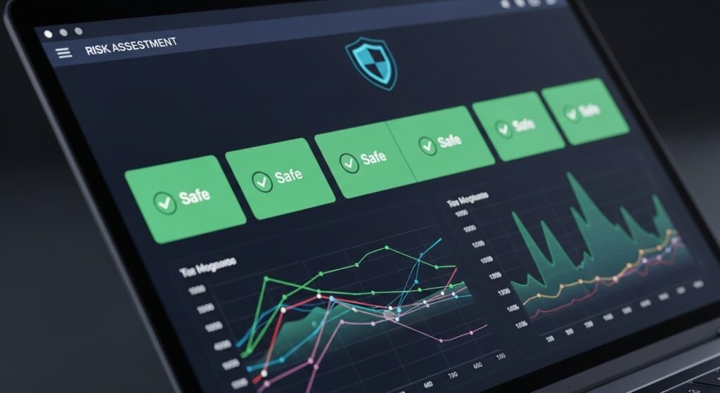 리스크 관리론을 적용한 시스템 검증기의 데이터 분석 화면