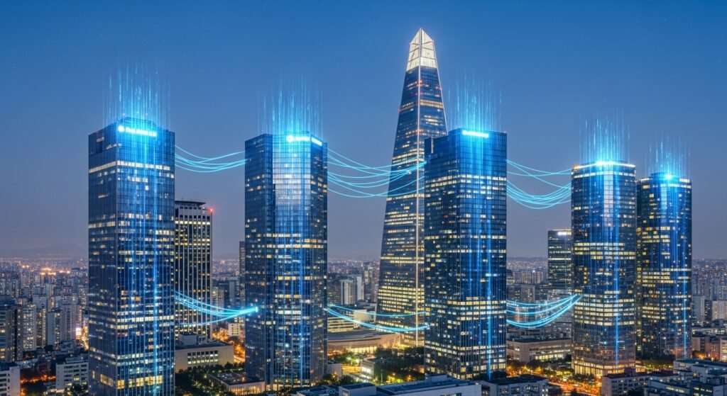 대한민국 디지털 금융 및 핀테크 인프라의 중심지 여의도 야경